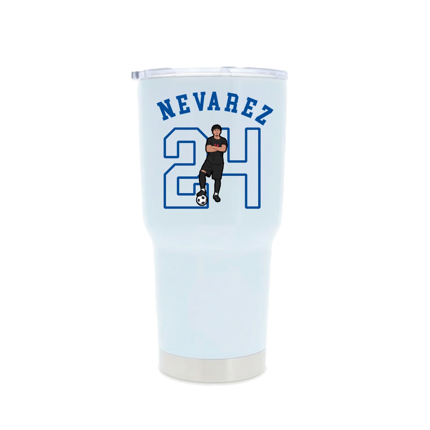30oz Stainless Steel Tumbler — Shirsey Arch in White