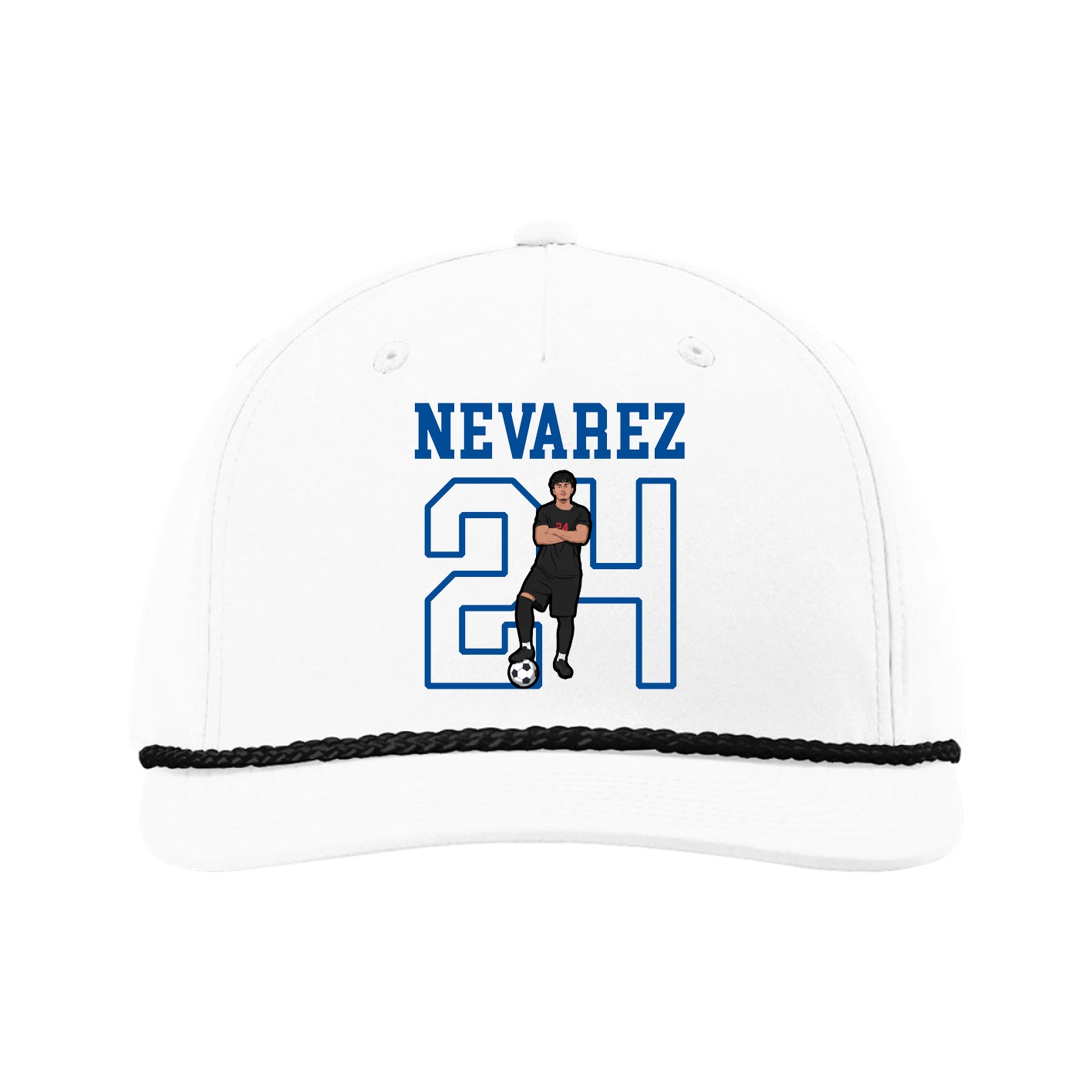 Five-Panel Classic Rope Cap — Shirsey in White