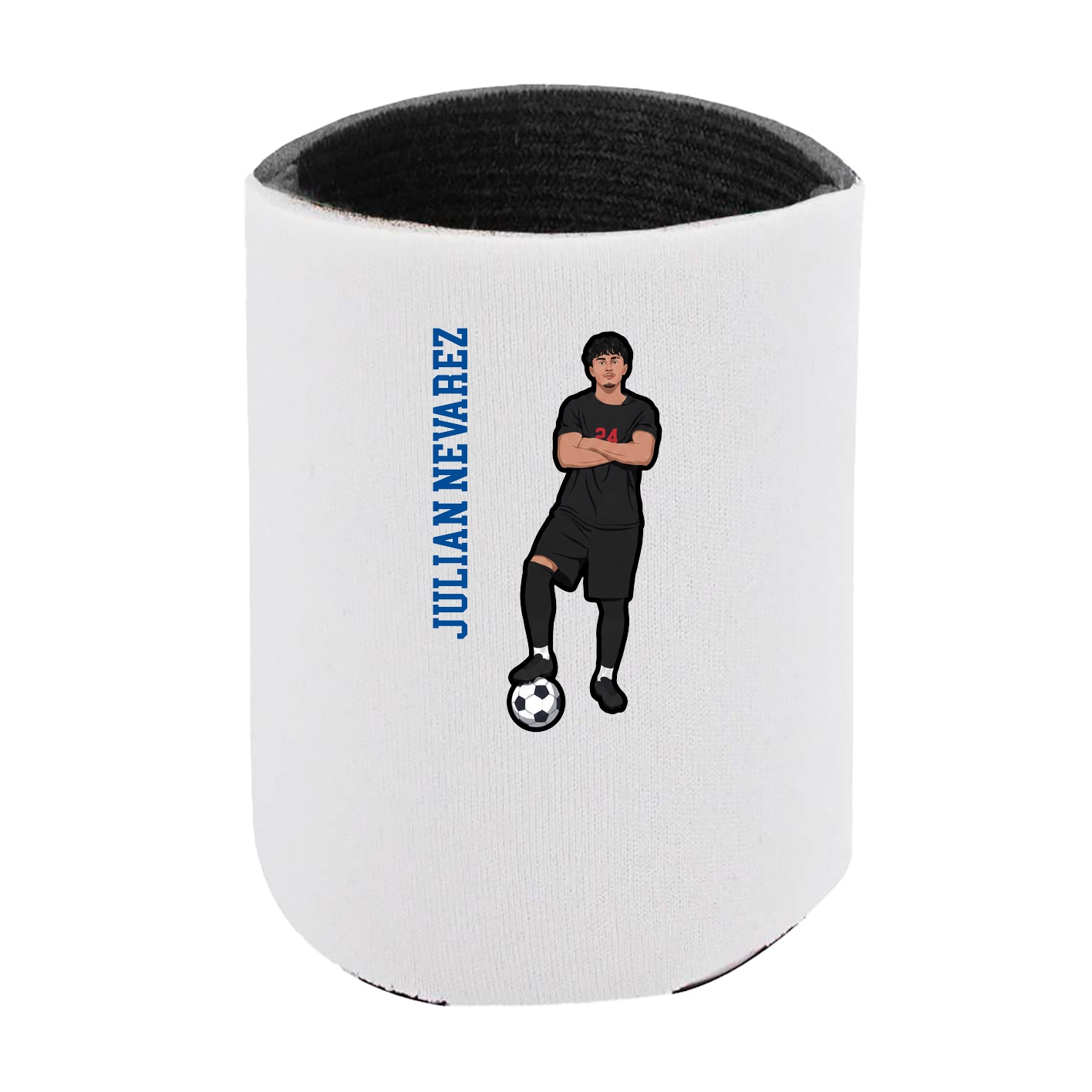 Can Holder — Name Vertical in White