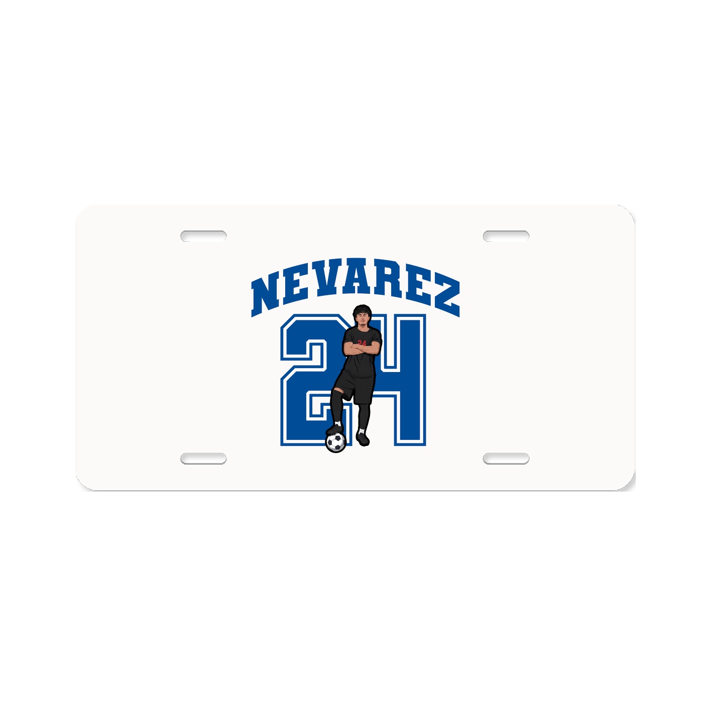 License Plate — Number in Classic