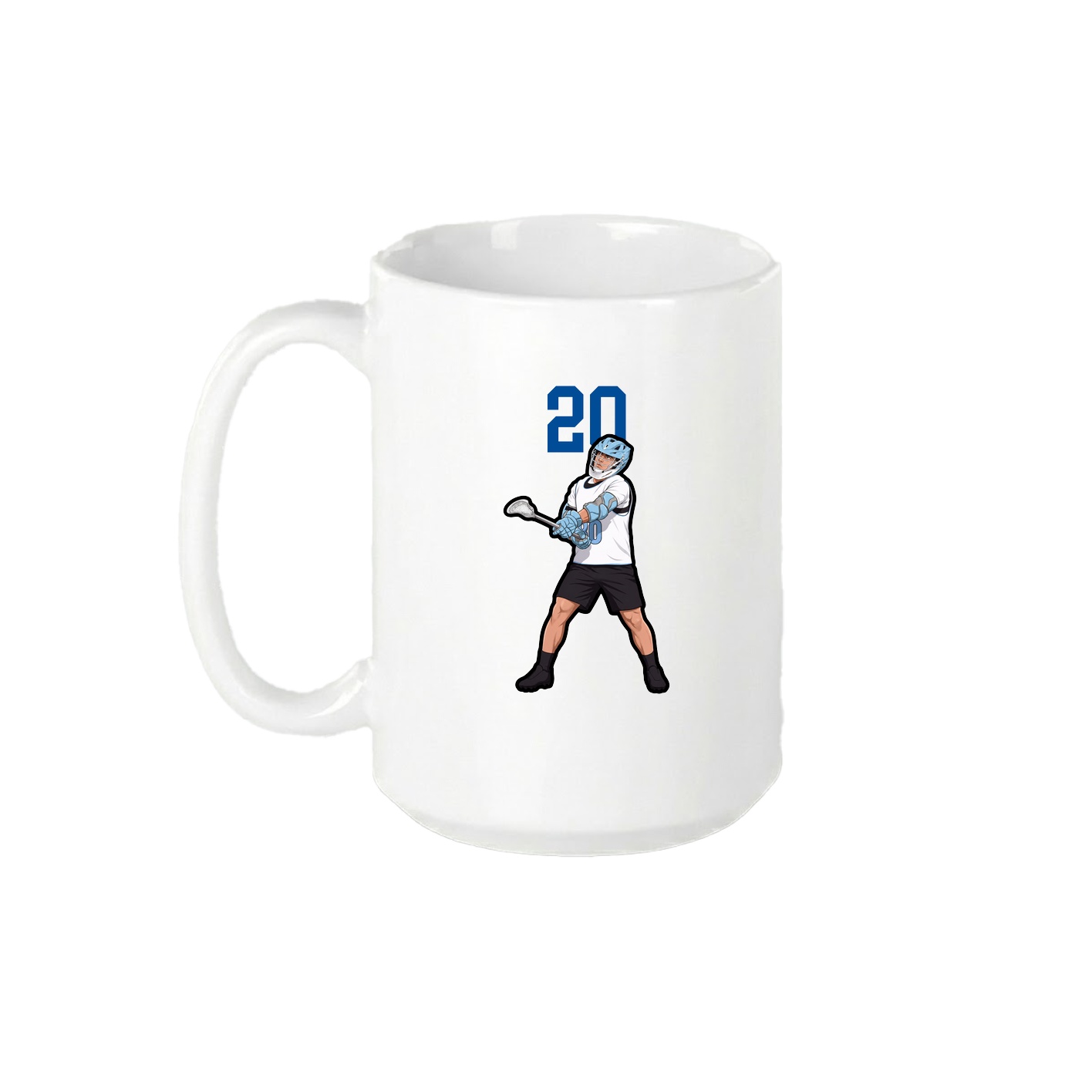 15oz Coffee Mug — Number Top in White