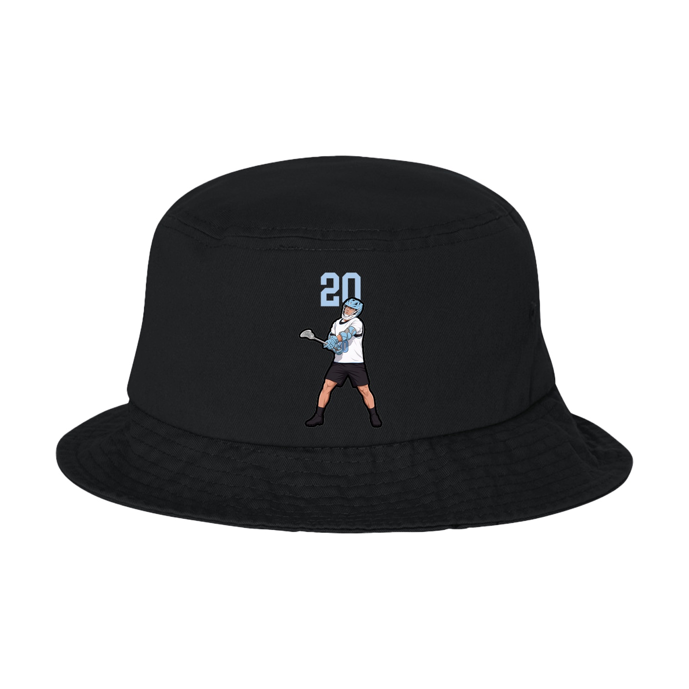 Bucket Cap — Number Top in Black