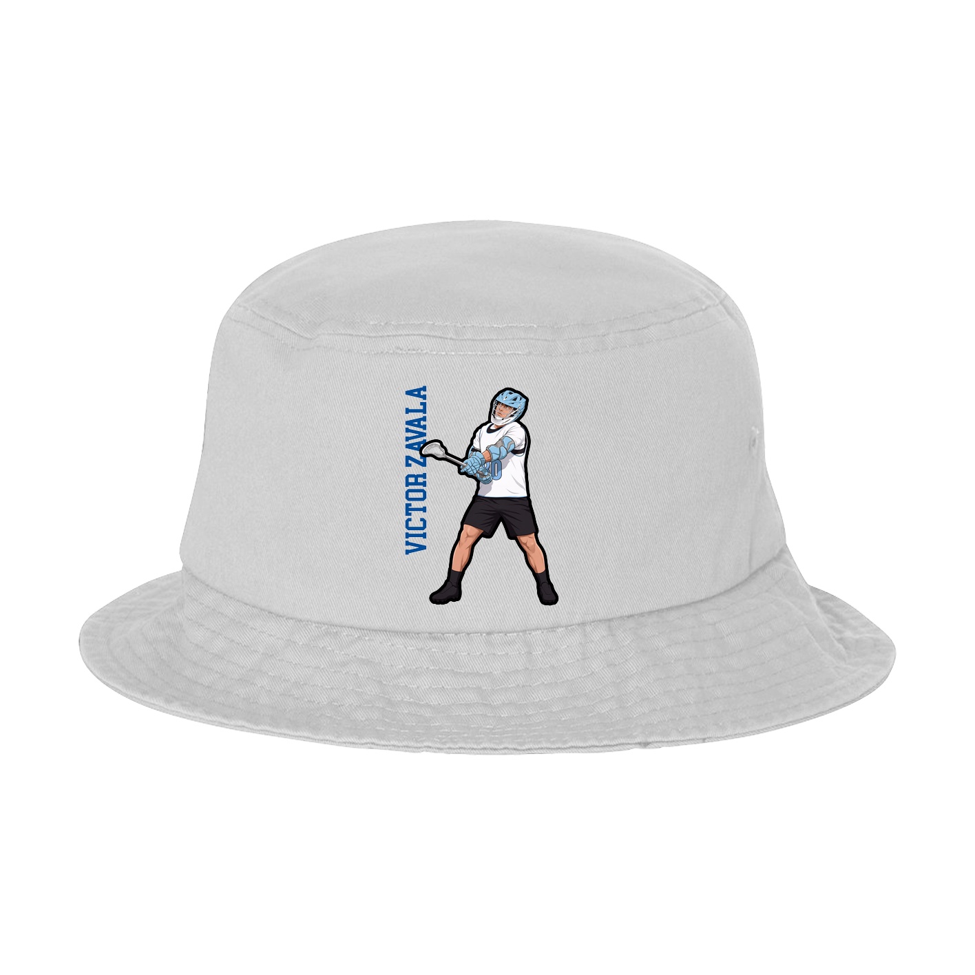 Bucket Cap — Name Vertical in White
