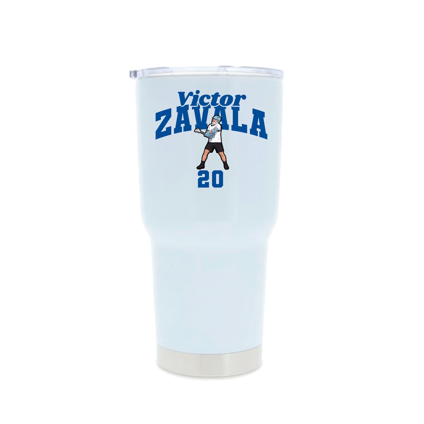 30oz Stainless Steel Tumbler — Signature Arch in White