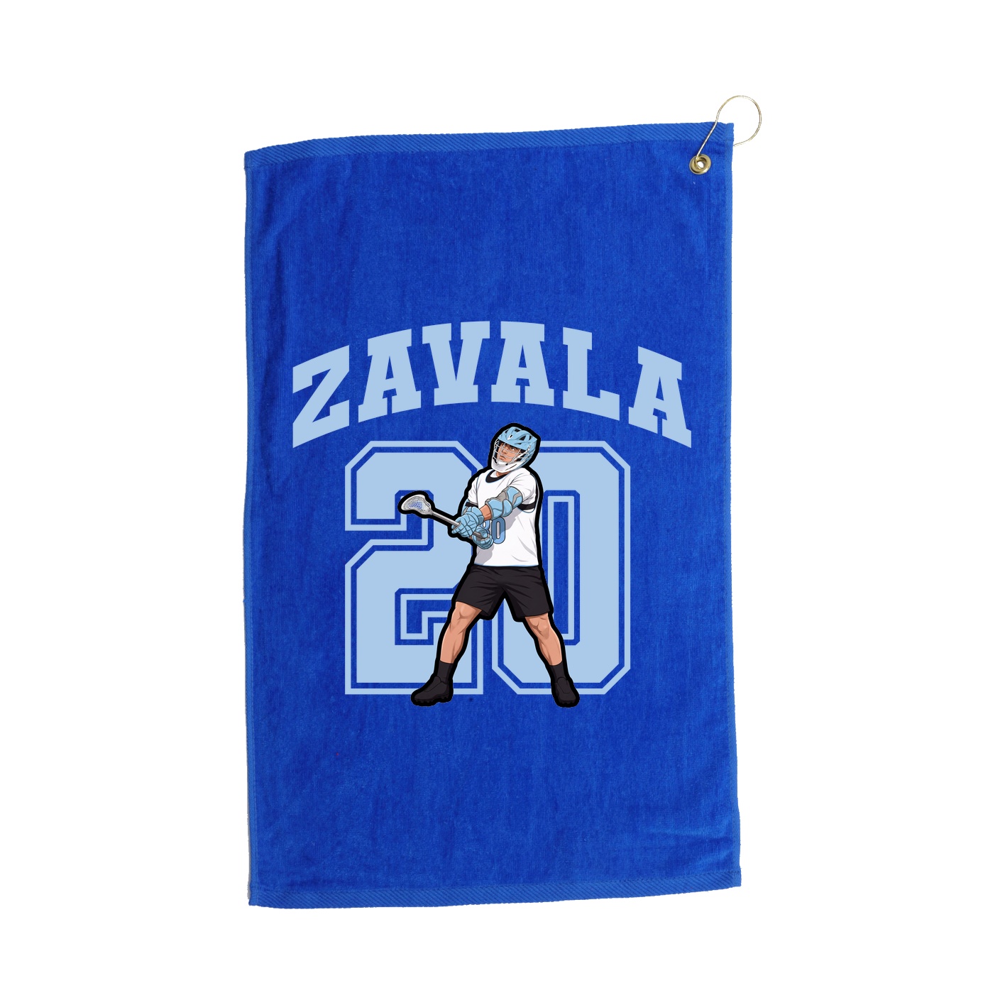 Golf Towel — Number in Royal