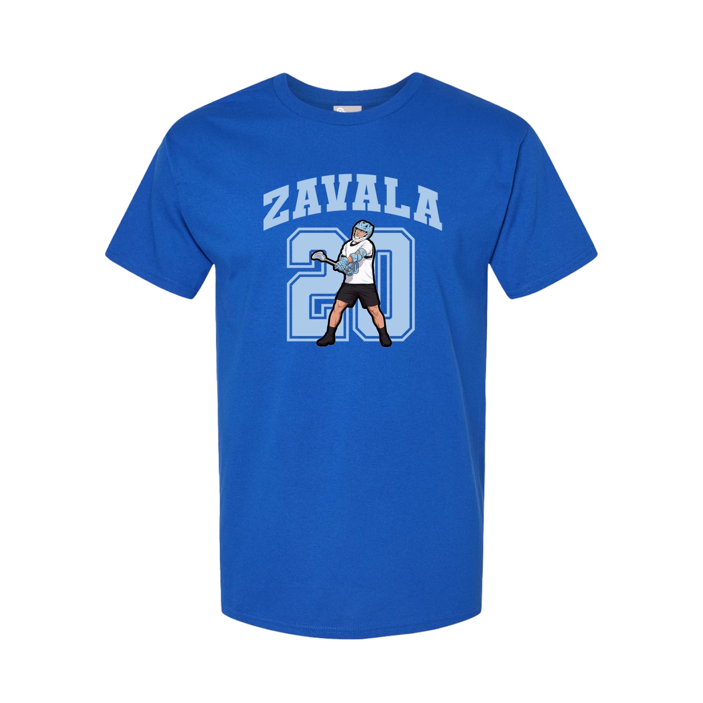 Youth Tee — Number in Royal