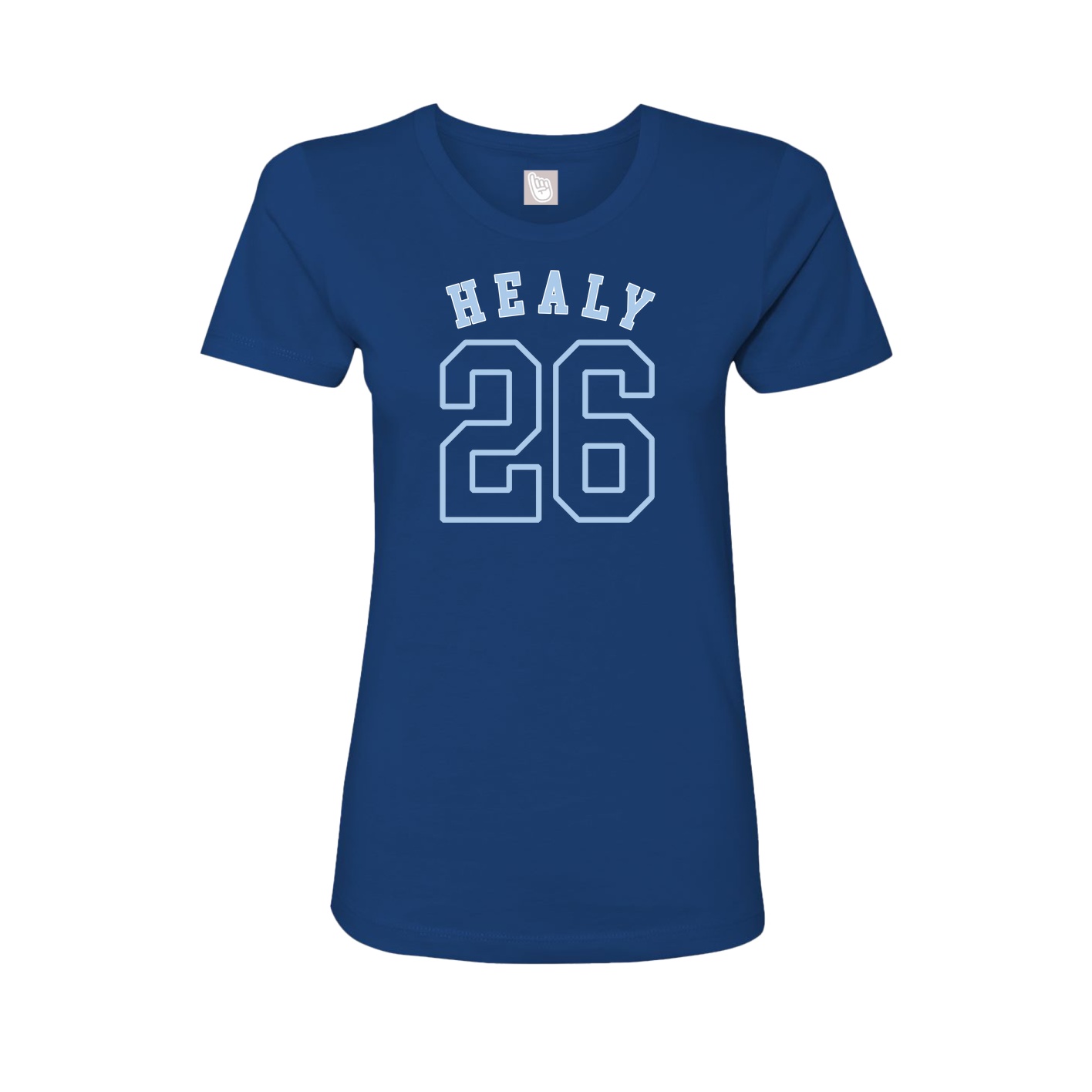 Fitted Women's Tee — Shirsey Arch in Royal