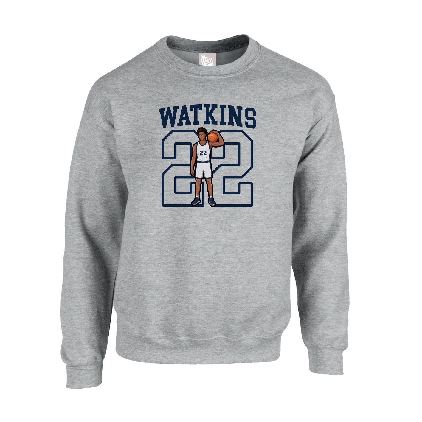 Fleece Crew — Shirsey in Grey
