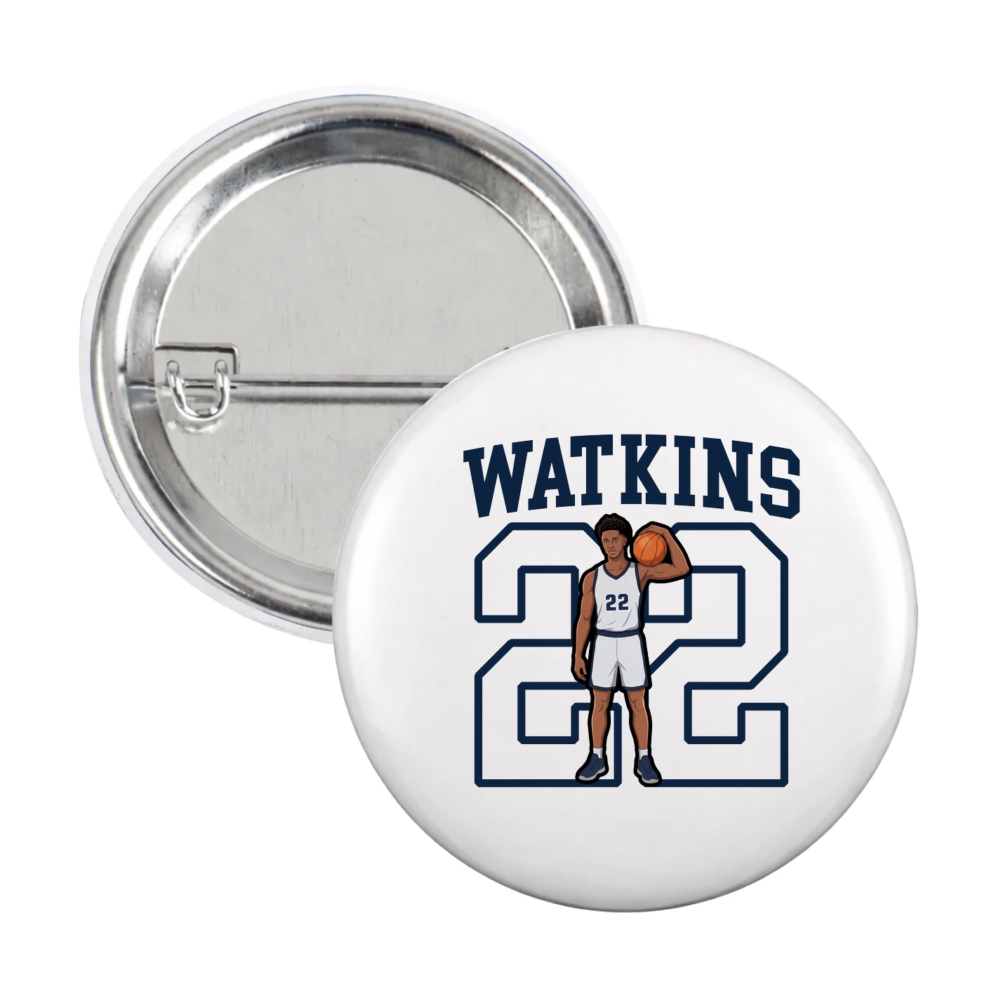 Game Day Button — Shirsey in White