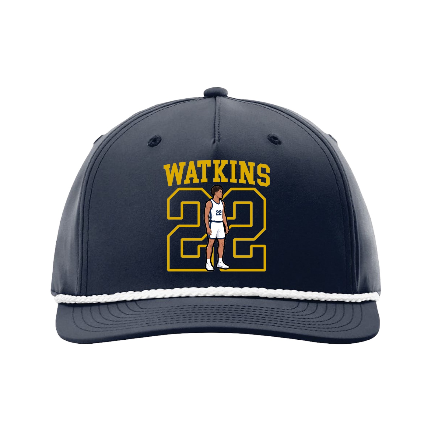 Five-Panel Classic Rope Cap — Shirsey in Navy
