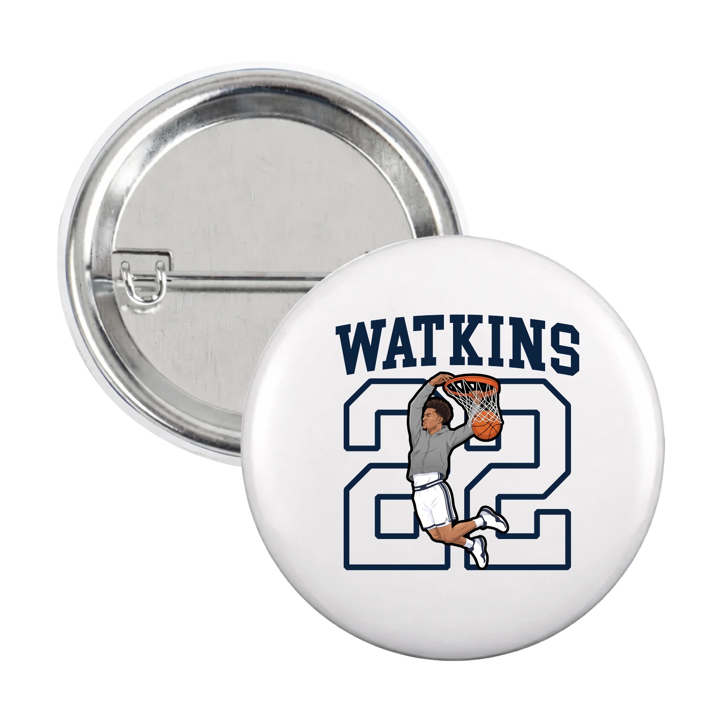 Game Day Button — Shirsey in White