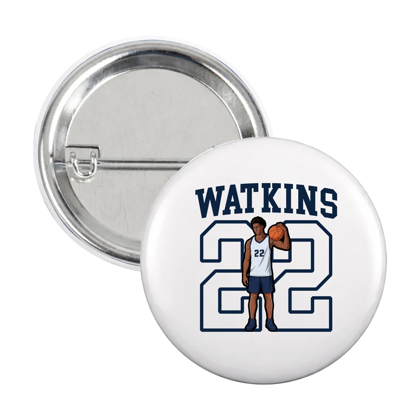 Game Day Button — Shirsey in White