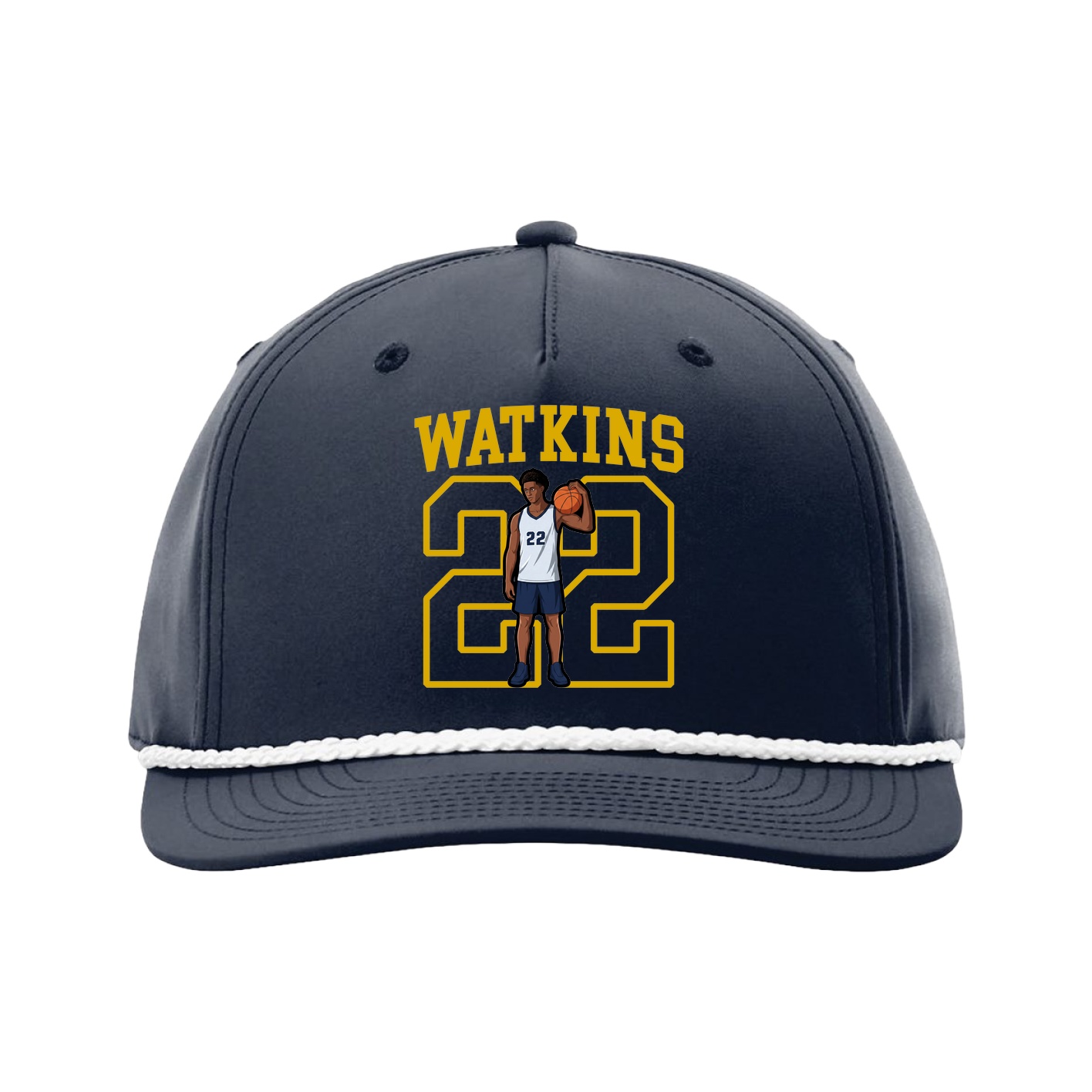 Five-Panel Classic Rope Cap — Shirsey in Navy