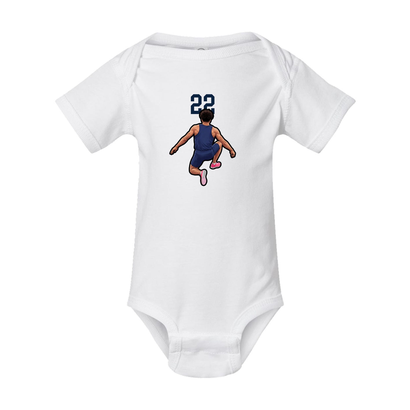 Baby Onesie — Number Top in White