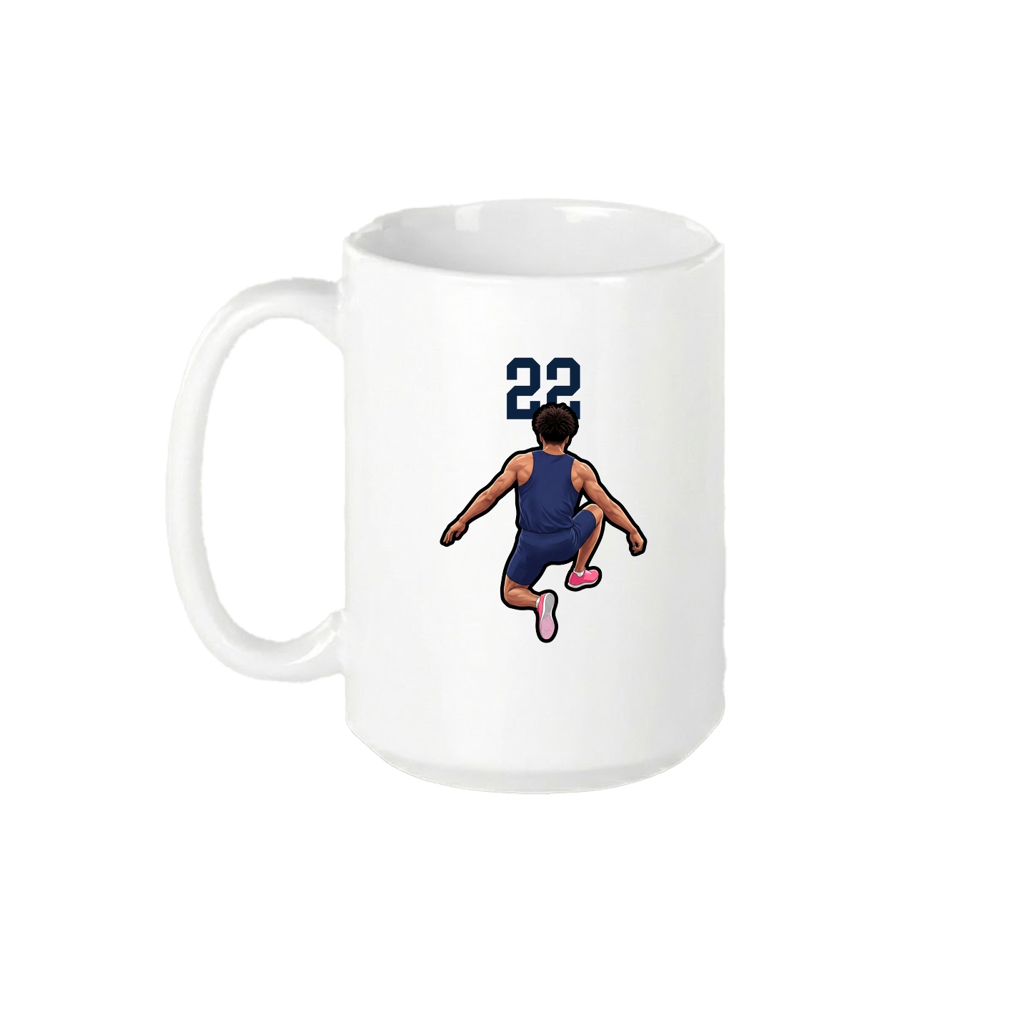 15oz Coffee Mug — Number Top in White