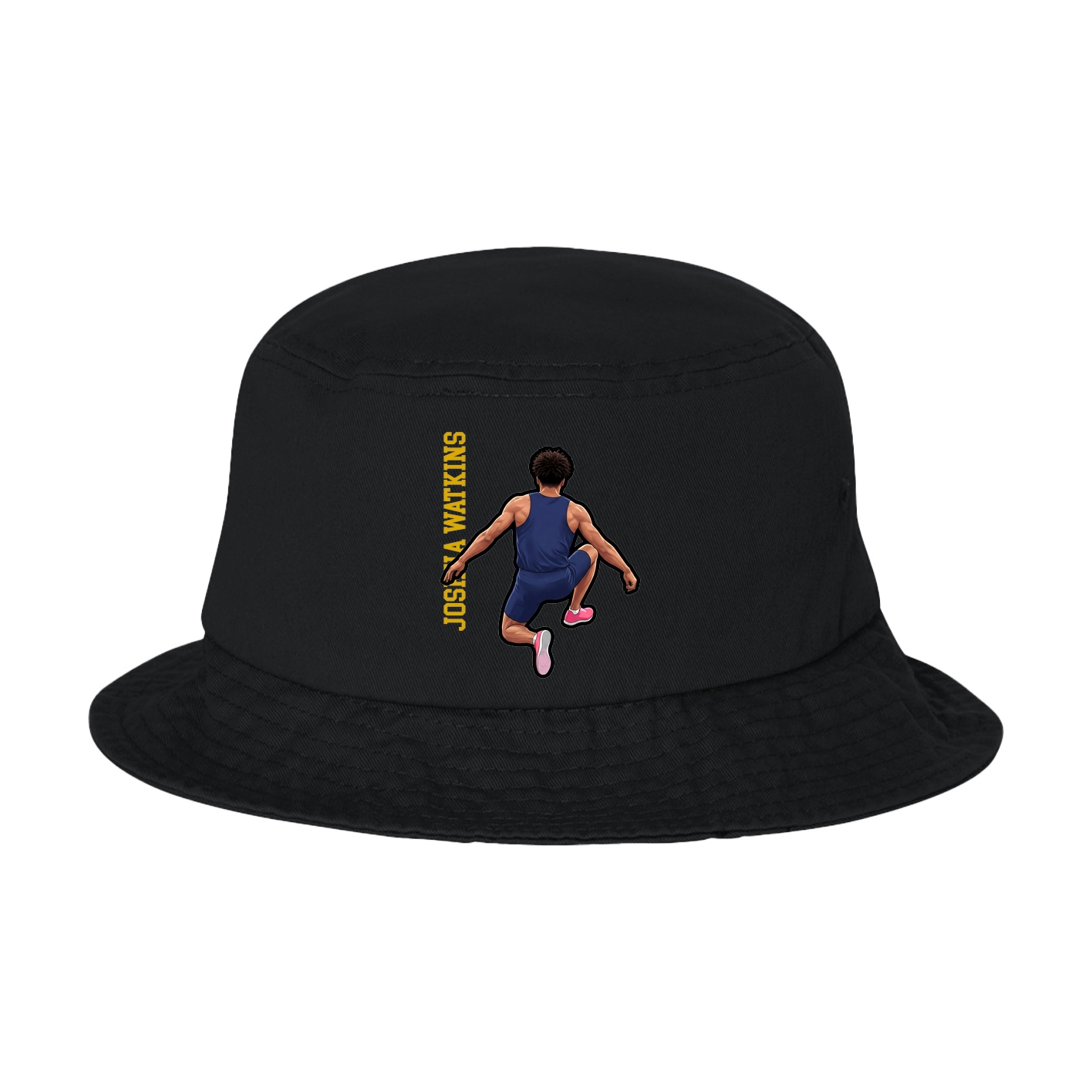 Bucket Cap — Name Vertical in Black
