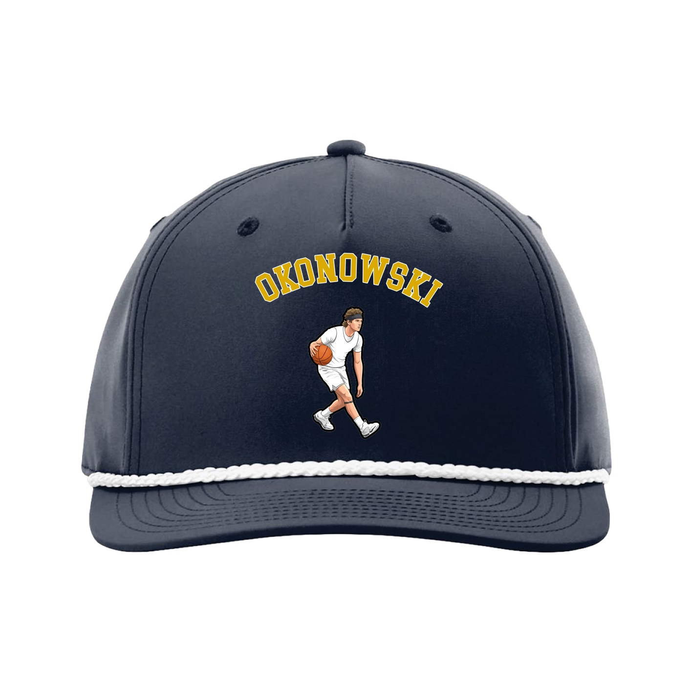 Five-Panel Classic Rope Cap — Shirsey Arch in Navy