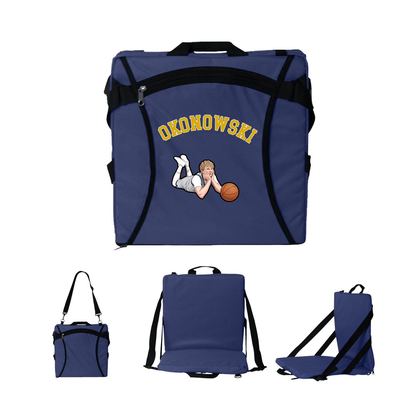 Folding Stadium Seat — Shirsey Arch in Navy