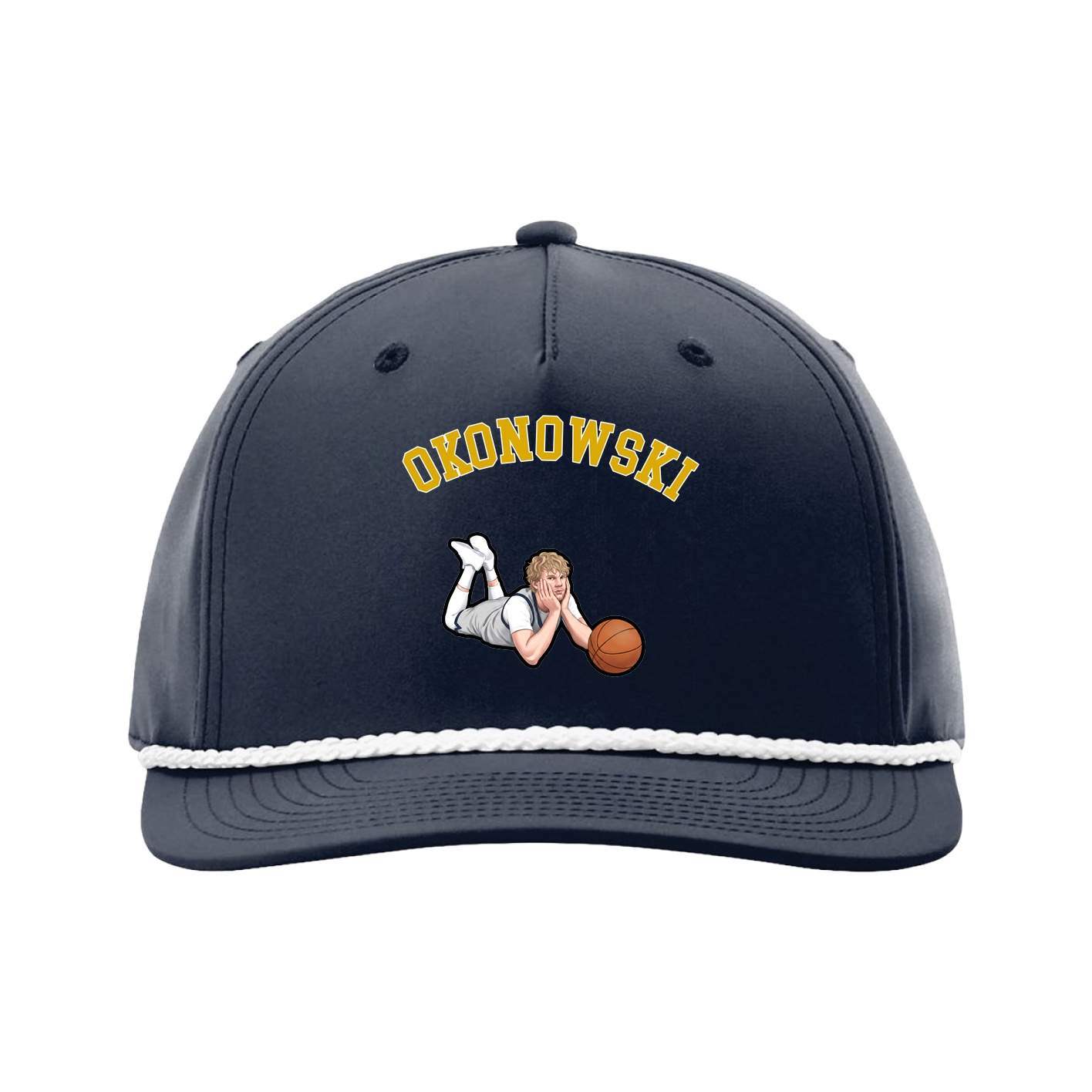 Five-Panel Classic Rope Cap — Shirsey Arch in Navy