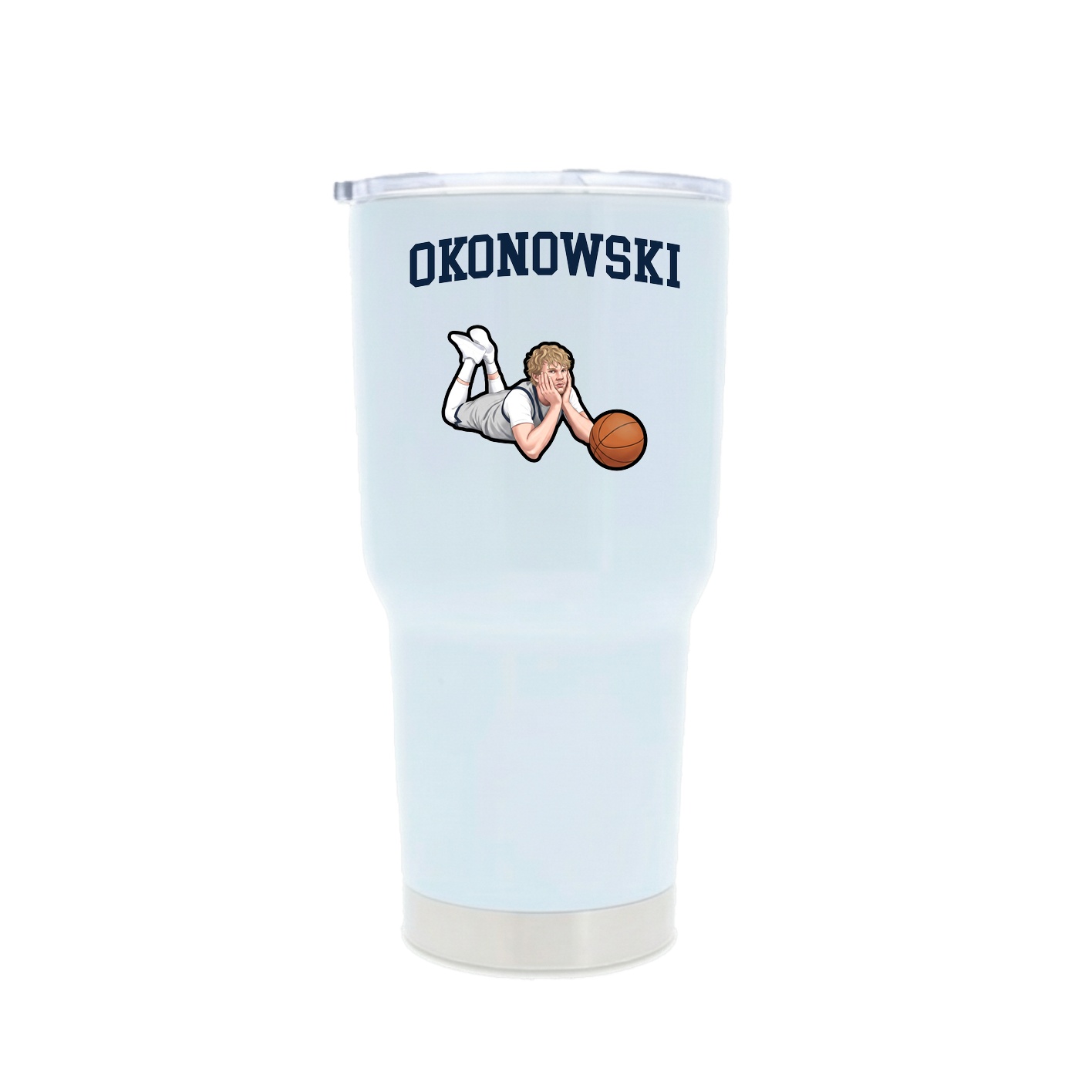 30oz Stainless Steel Tumbler — Shirsey in White