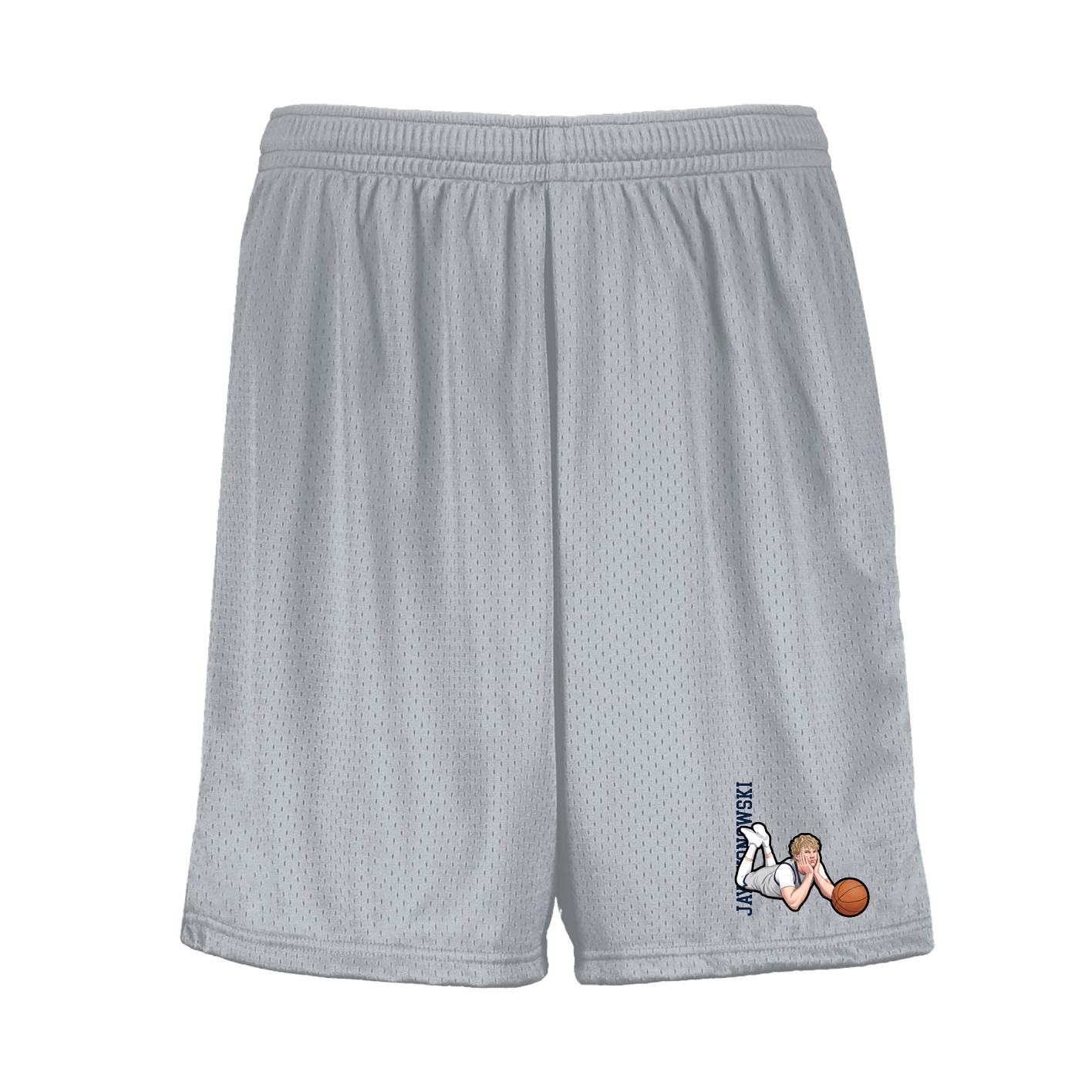 Shorts — Name Vertical in Silver