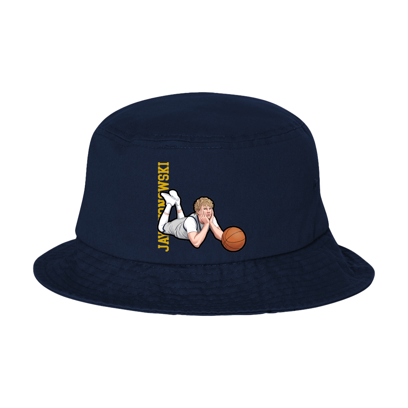 Bucket Cap — Name Vertical in Navy