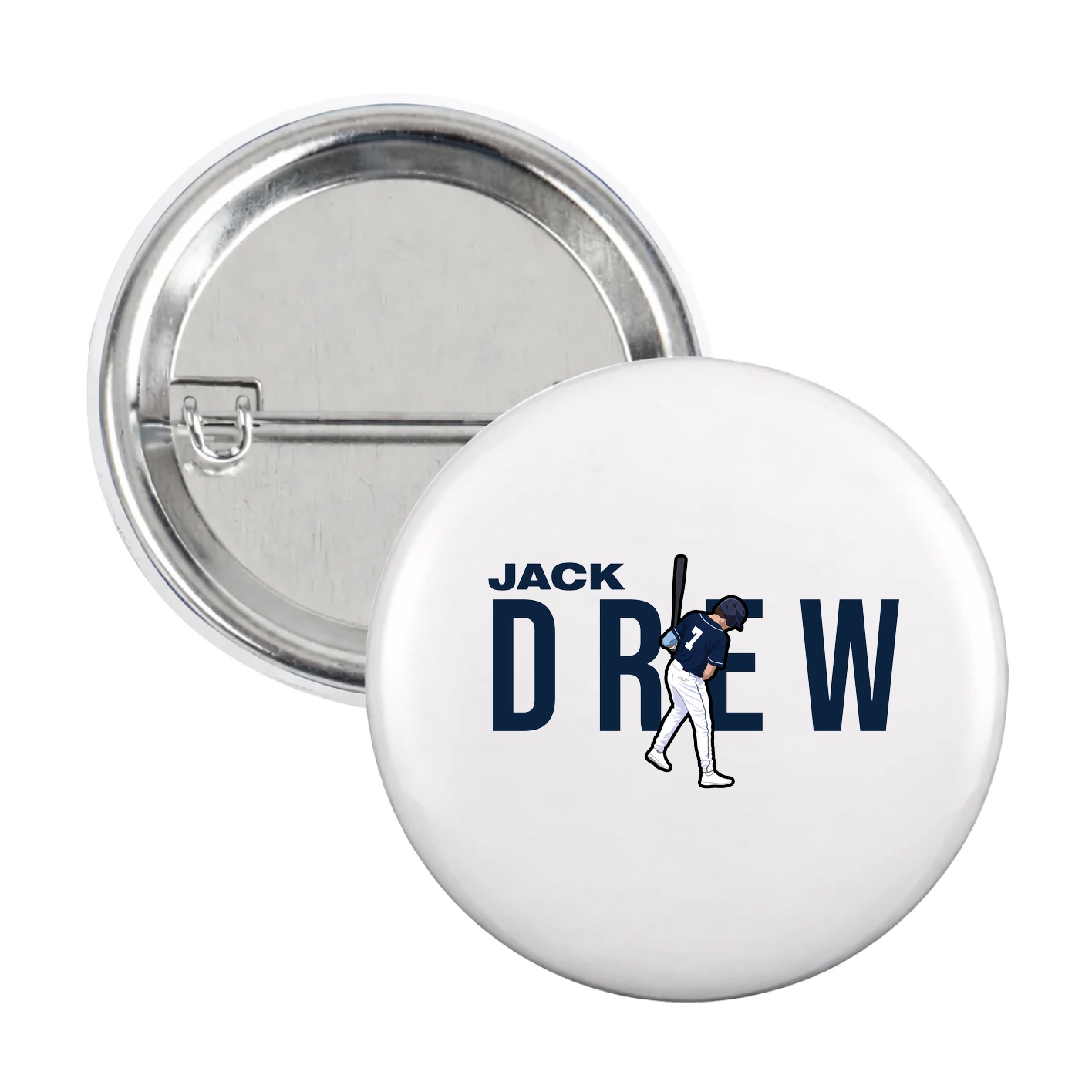 Game Day Button — Player Name in White