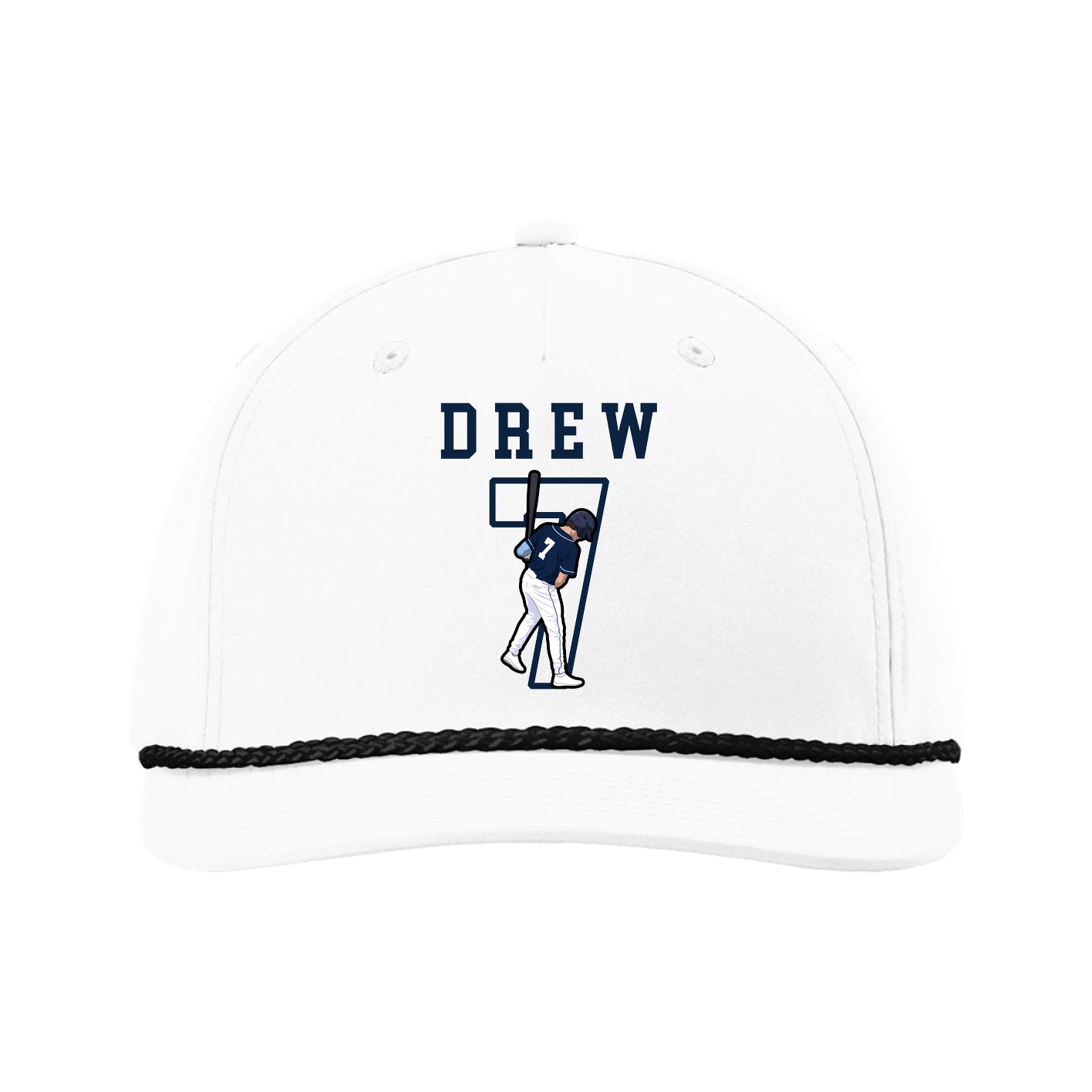Five-Panel Classic Rope Cap — Shirsey in White
