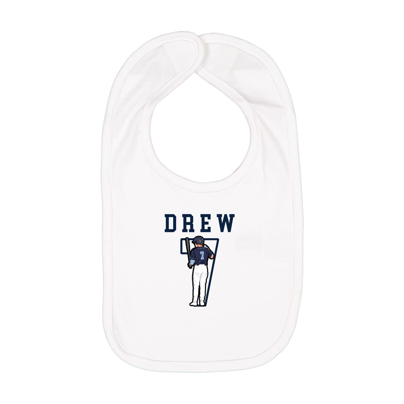 Infant Bib — Shirsey in White