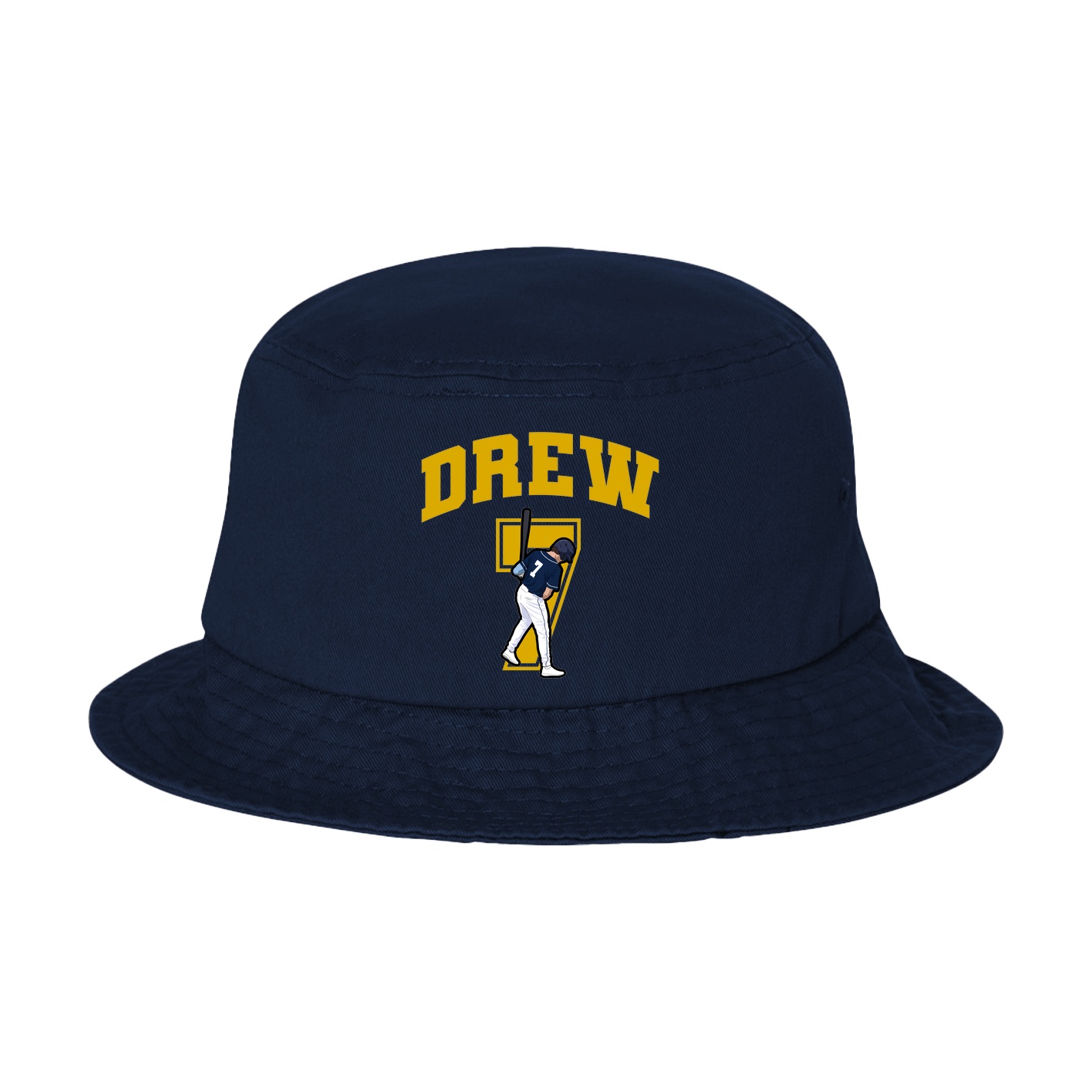 Bucket Cap — Number in Navy