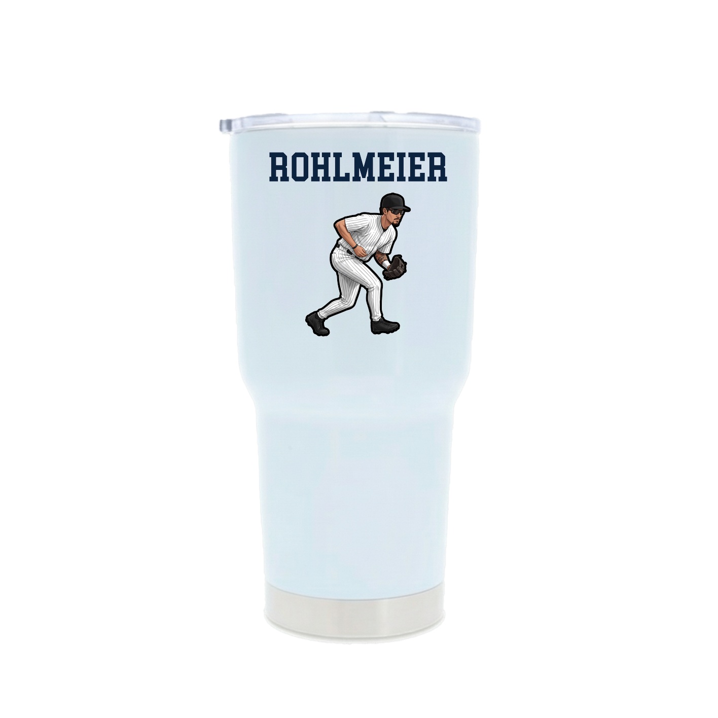 30oz Stainless Steel Tumbler — Shirsey in White