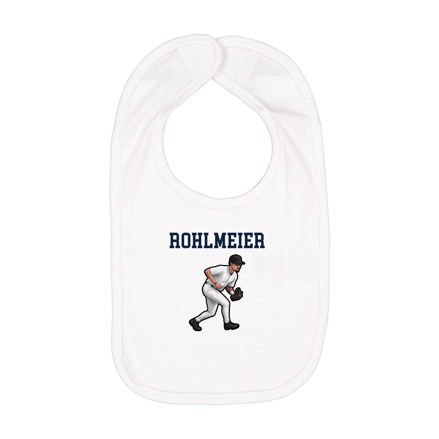 Infant Bib — Shirsey in White