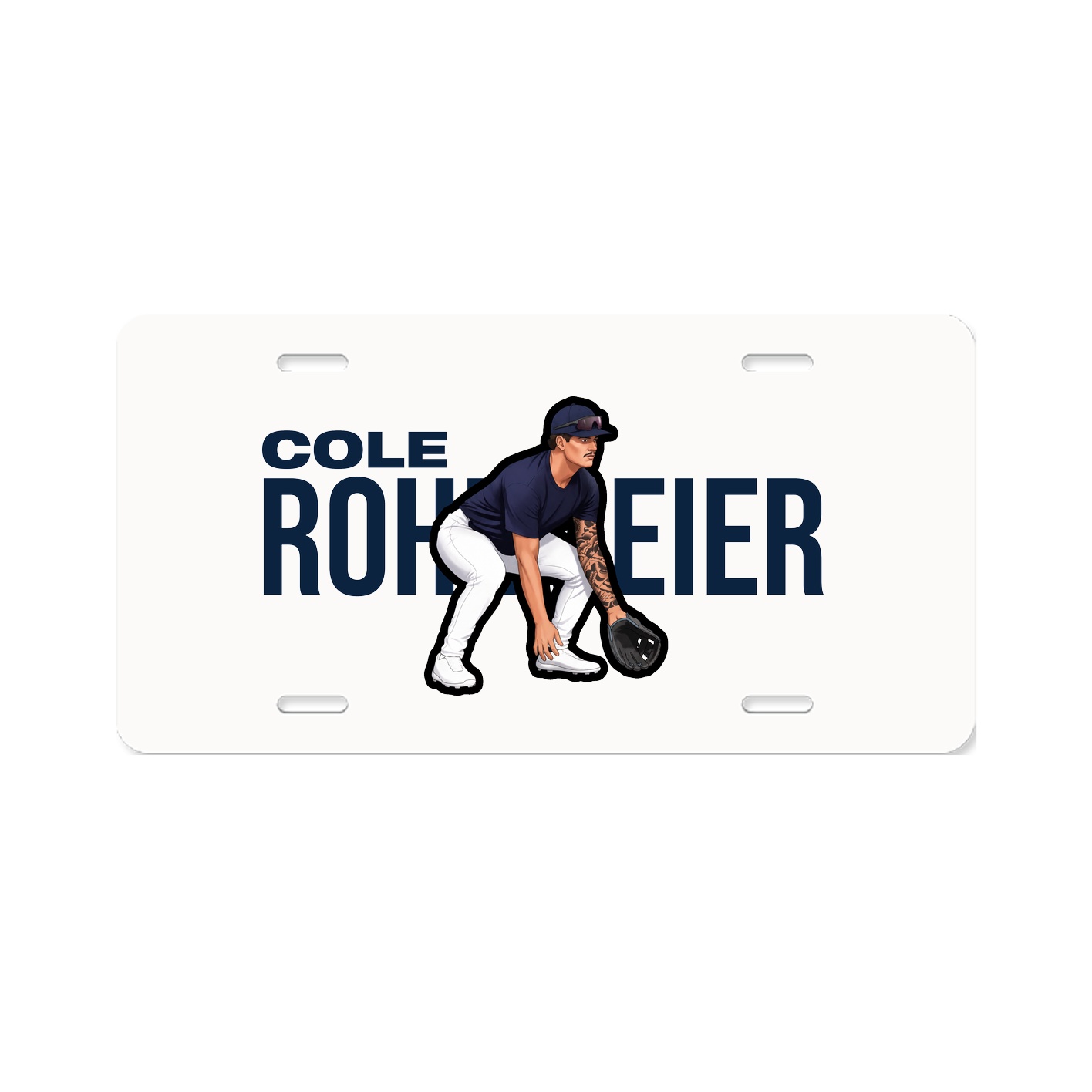 License Plate — Player Name in Classic