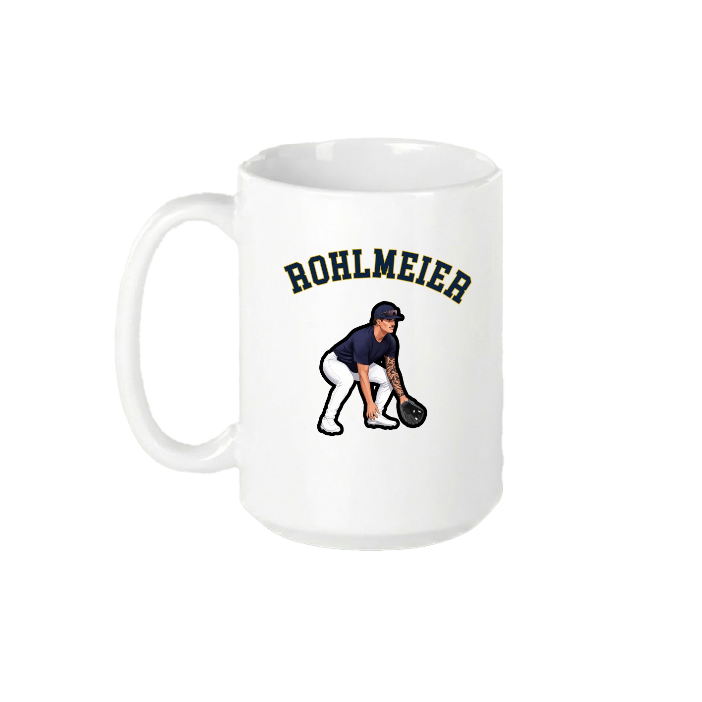 15oz Coffee Mug — Shirsey Arch in White