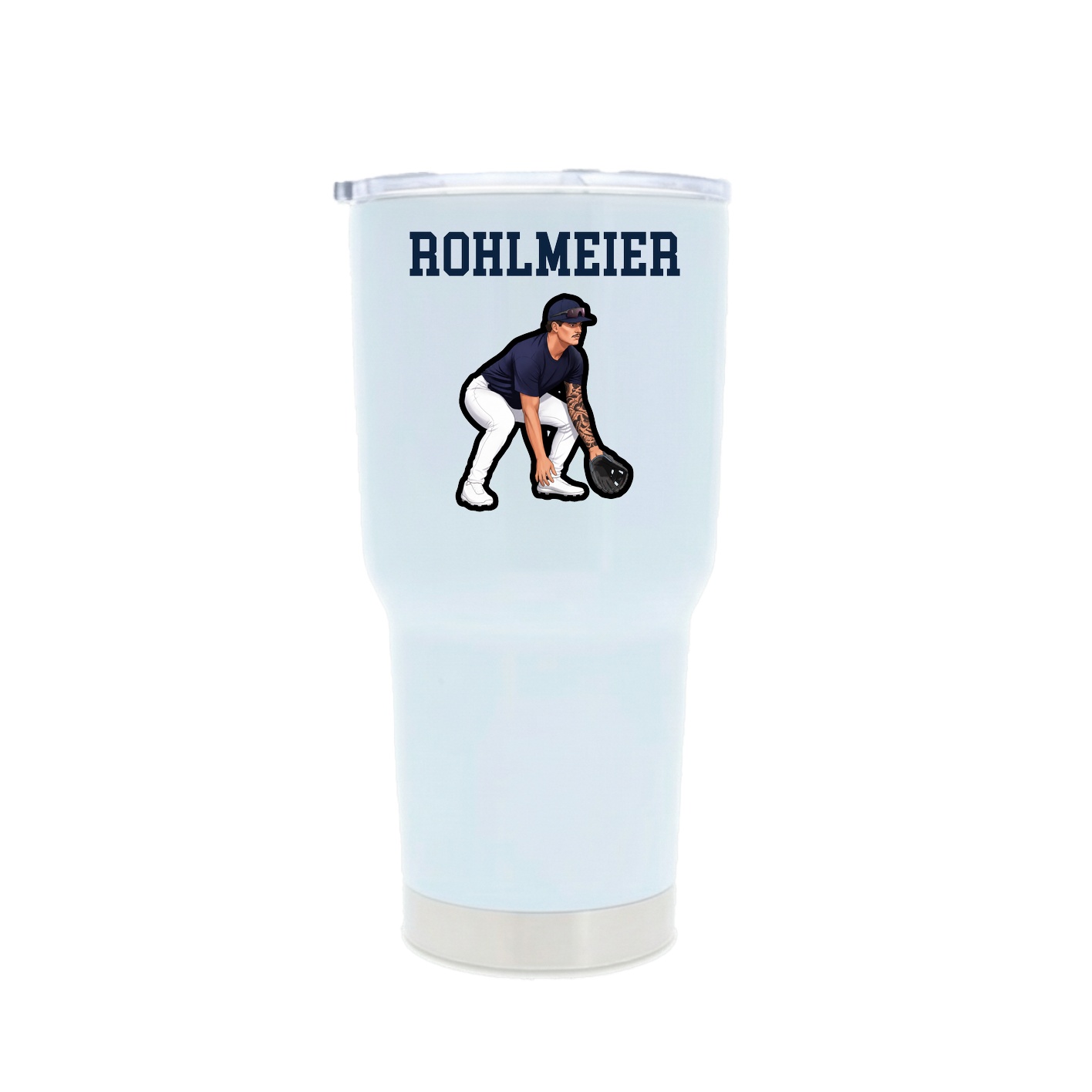 30oz Stainless Steel Tumbler — Shirsey in White