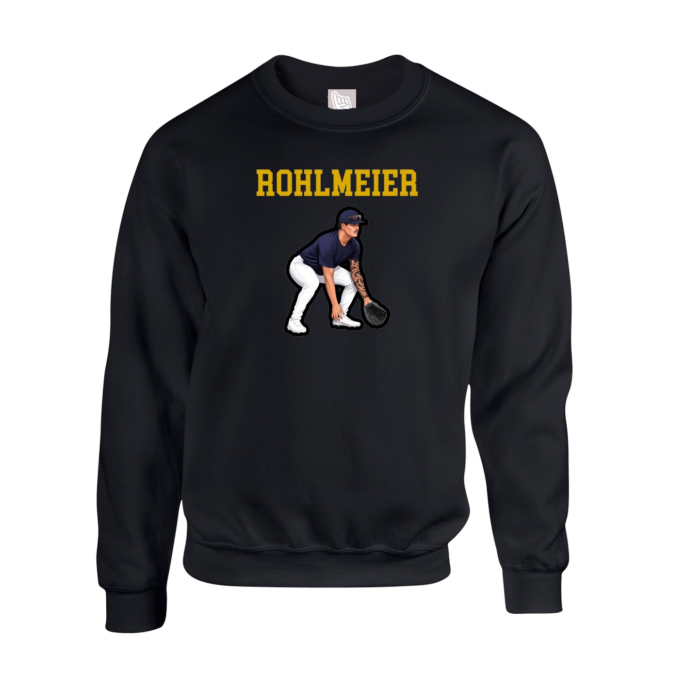 Fleece Crew — Shirsey in Black