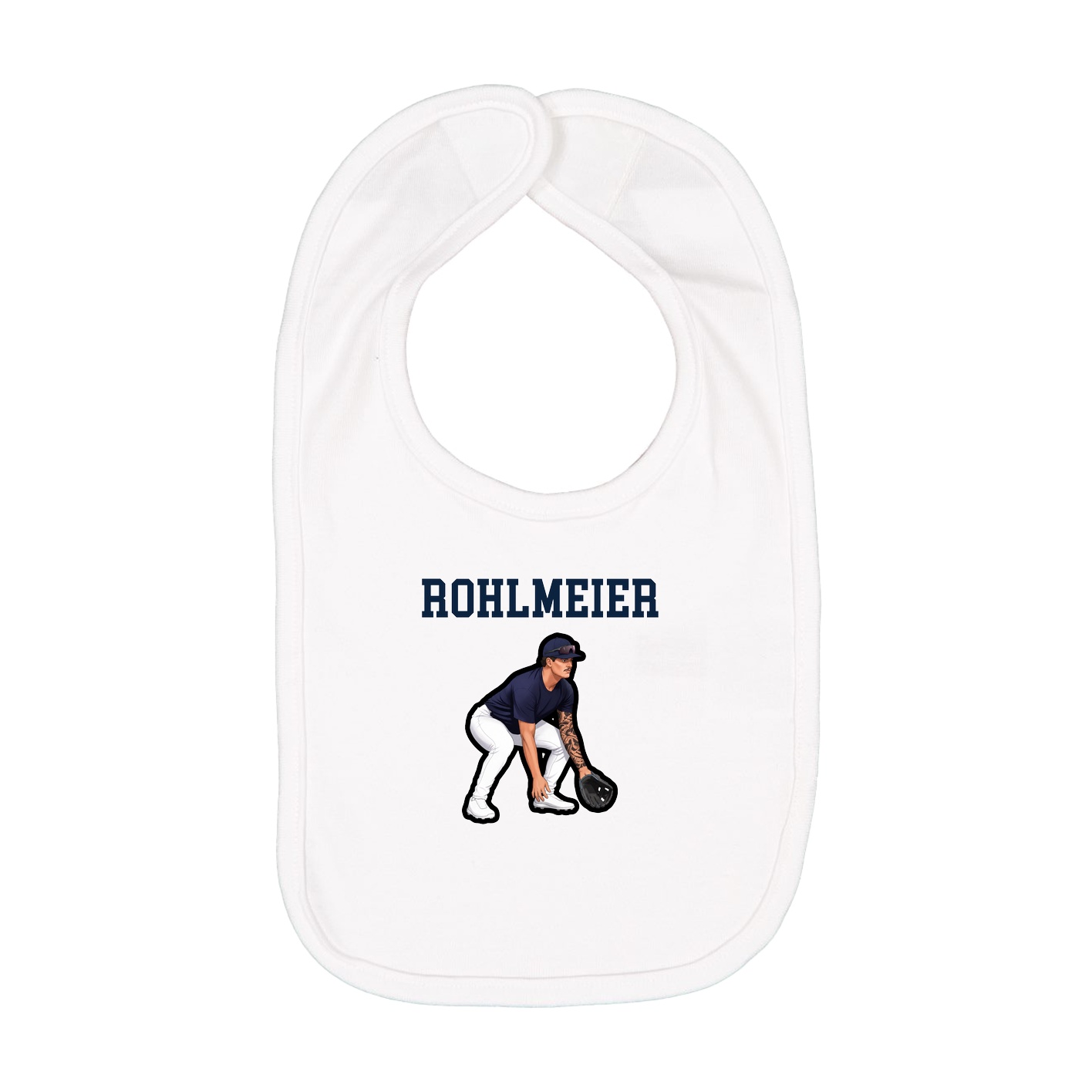 Infant Bib — Shirsey in White
