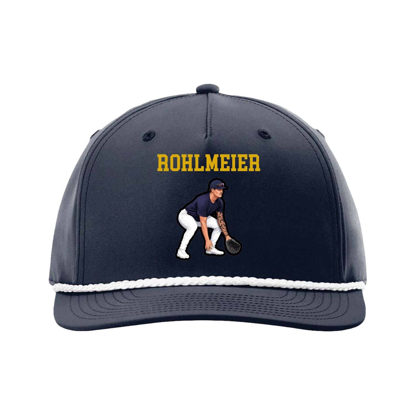 Five-Panel Classic Rope Cap — Shirsey in Navy
