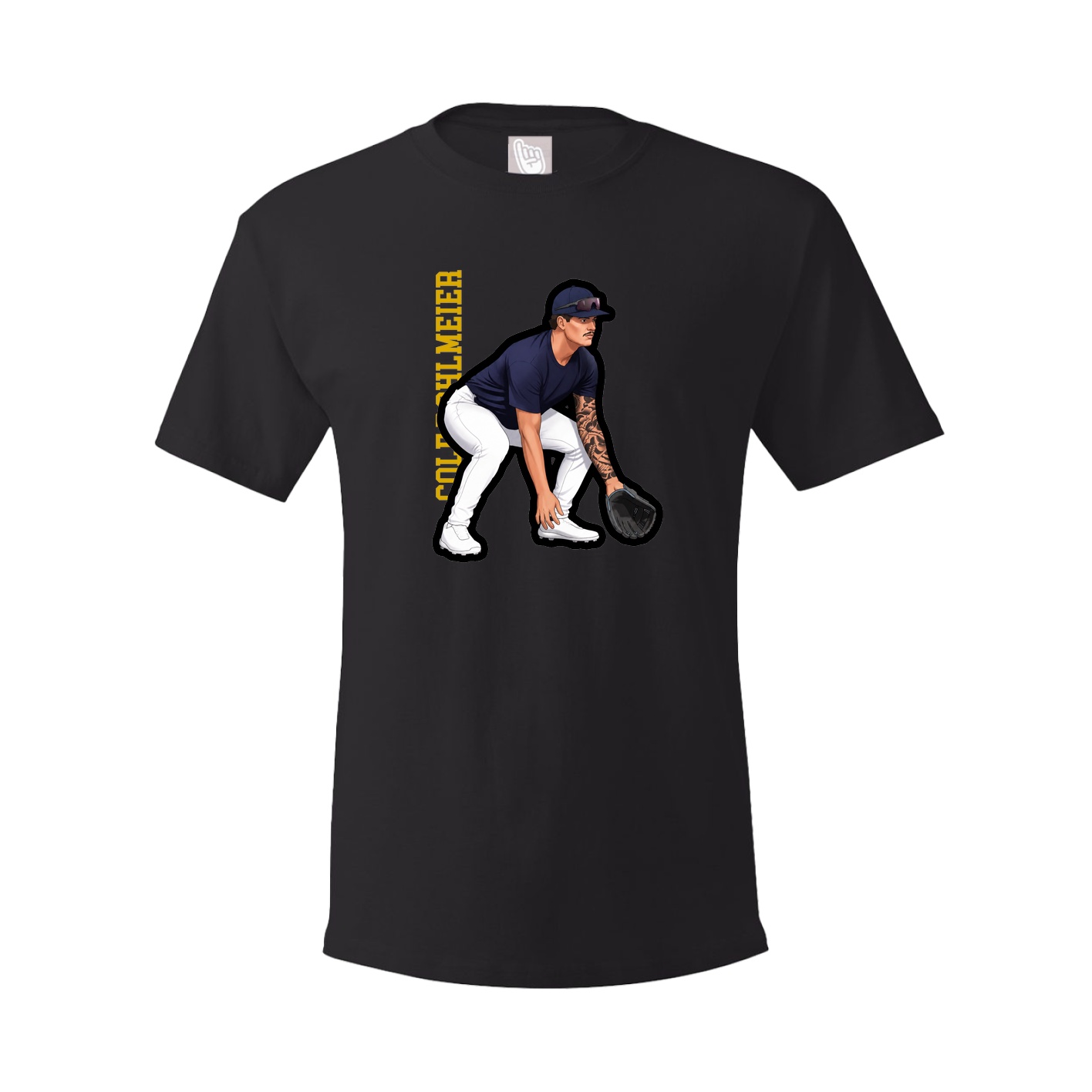 Tee — Name Vertical in Black