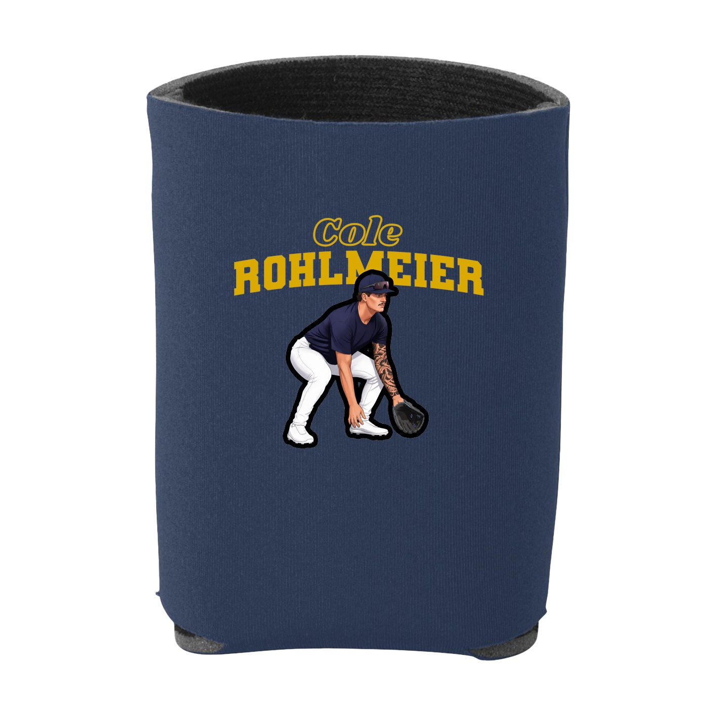 Can Holder — Name Arch in Navy