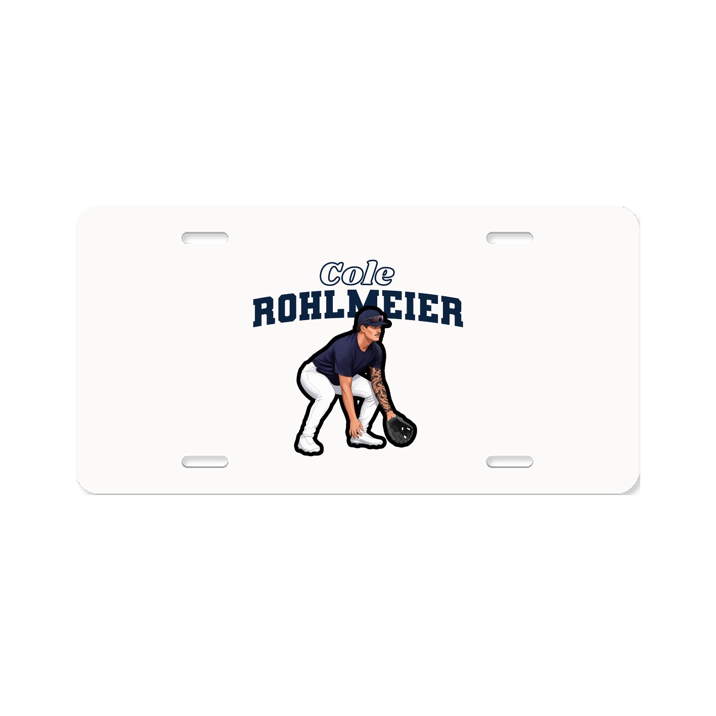 License Plate — Name Arch in Classic
