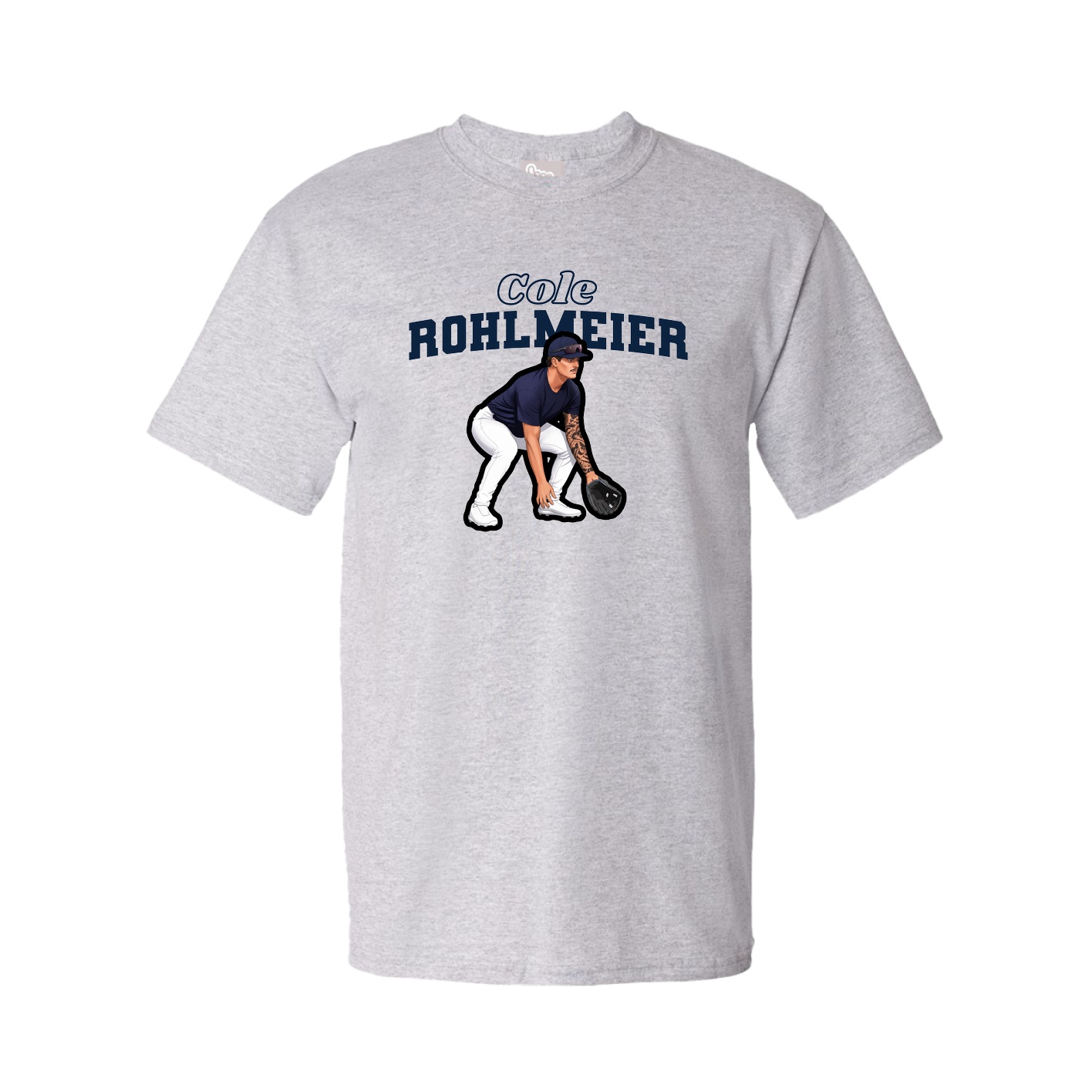Youth Tee — Name Arch in Grey
