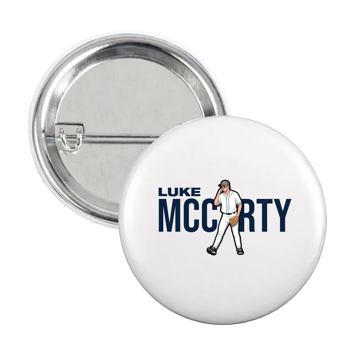 Game Day Button — Player Name in White