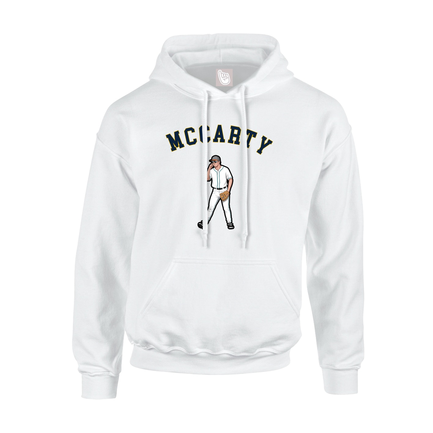 Hoodie — Shirsey Arch in White