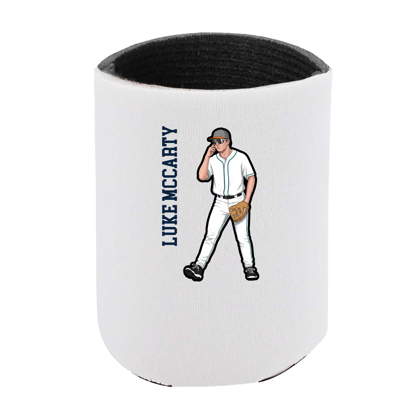 Can Holder — Name Vertical in White