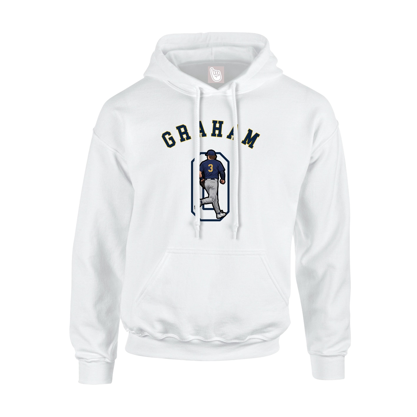 Hoodie — Shirsey Arch in White