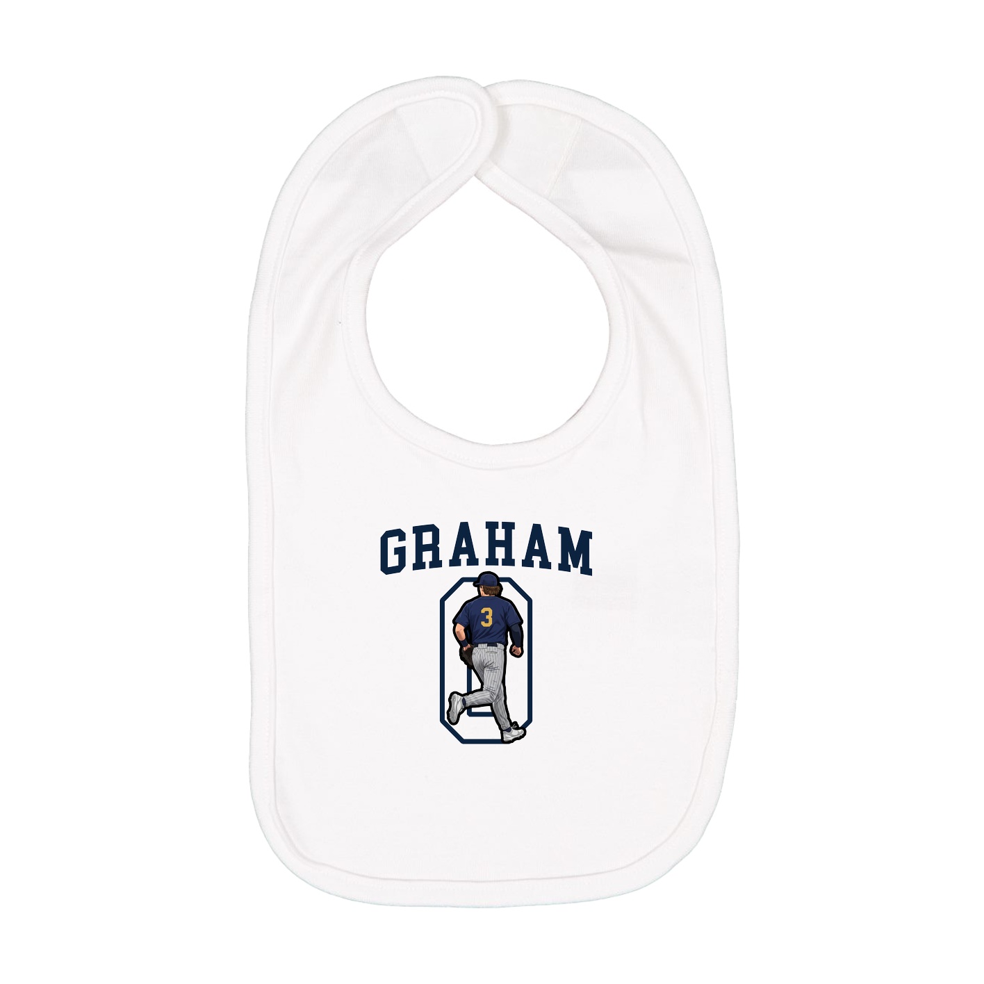 Infant Bib — Shirsey in White