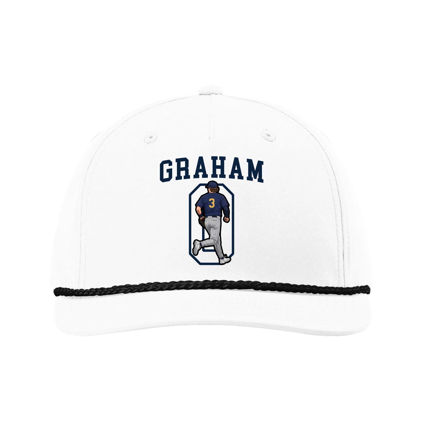 Five-Panel Classic Rope Cap — Shirsey in White