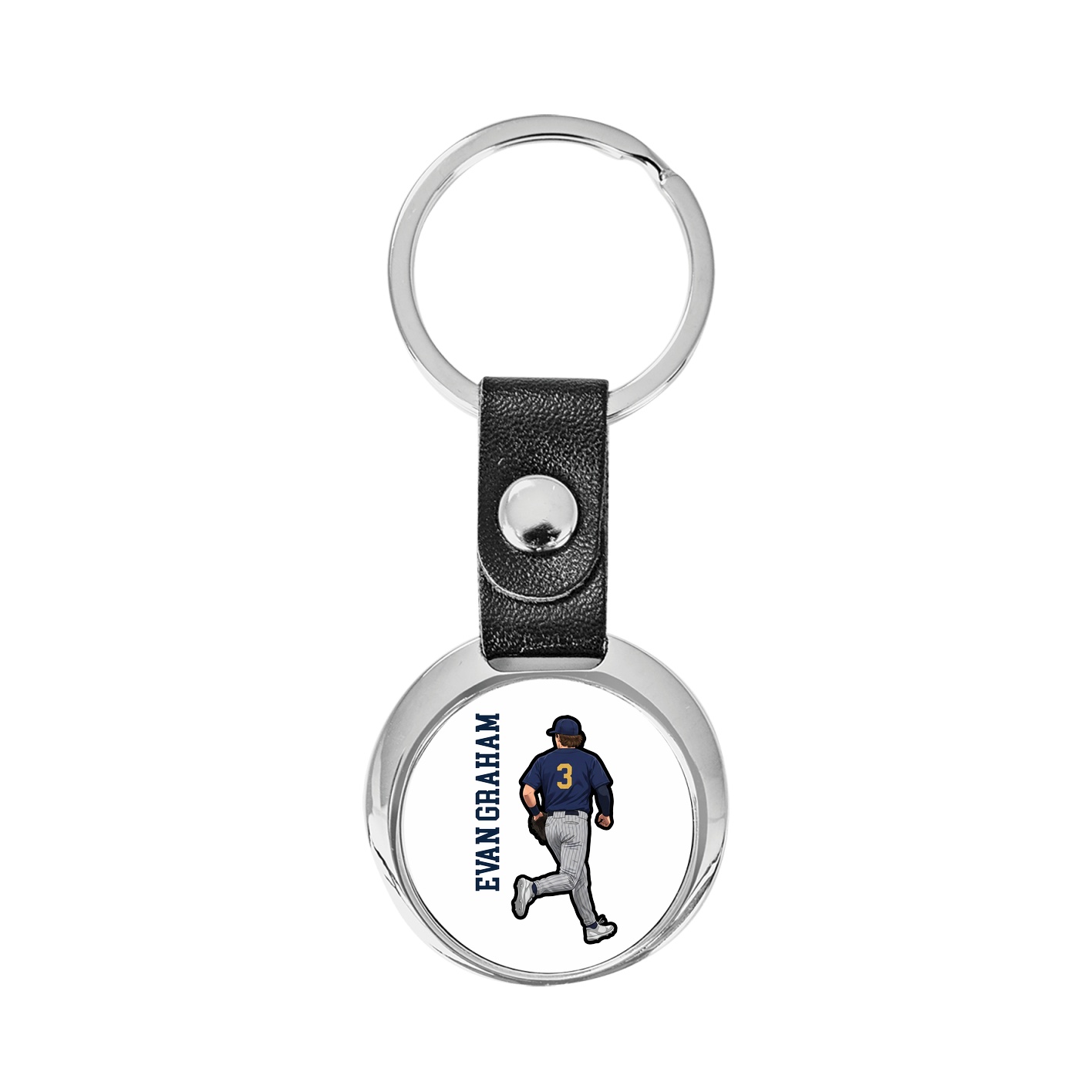Key Chain — Name Vertical in Classic
