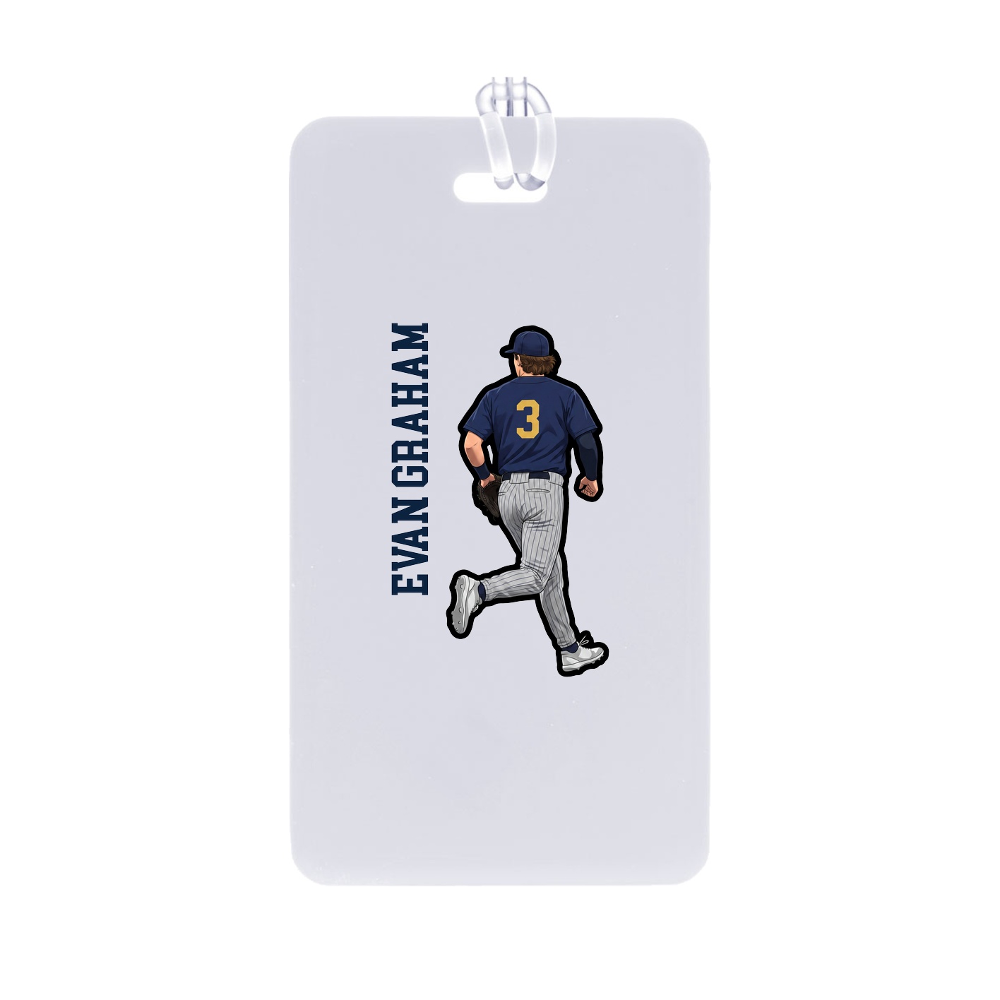 Bag Tag — Name Vertical in Classic